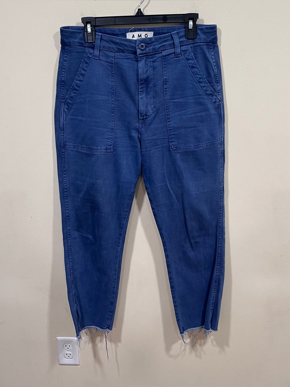 AMO EASY ARMY TROUSER size 29 color deep indigo EUC women’s pants blue - Picture 3 of 12
